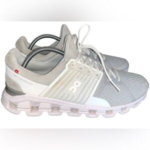 Women's On Cloud Cloudswift Glacier White Running Shoes Sz 11 Helion Superfoam